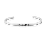 Happiness Series Customized Engraved Personalized Bangle Bracelet