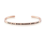 Happiness Series Customized Engraved Personalized Bangle Bracelet