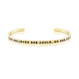 Happiness Series Customized Engraved Personalized Bangle Bracelet