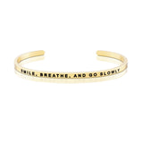 Happiness Series Customized Engraved Personalized Bangle Bracelet