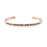 Happiness Series Customized Engraved Personalized Bangle Bracelet