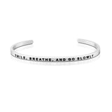 Happiness Series Customized Engraved Personalized Bangle Bracelet