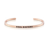 Happiness Series Customized Engraved Personalized Bangle Bracelet