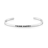 Happiness Series Customized Engraved Personalized Bangle Bracelet