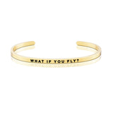 Happiness Series Customized Engraved Personalized Bangle Bracelet