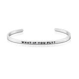 Happiness Series Customized Engraved Personalized Bangle Bracelet