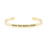 Peace series Customized Engraved Personalized Bangle Bracelet