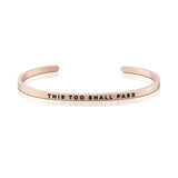 Peace series Customized Engraved Personalized Bangle Bracelet