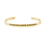 STRENGTH SERIES CUSTOMIZED ENGRAVED PERSONALIZED BANGLE BRACELET