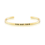 STRENGTH SERIES CUSTOMIZED ENGRAVED PERSONALIZED BANGLE BRACELET