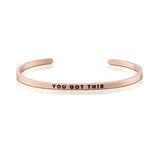 STRENGTH SERIES CUSTOMIZED ENGRAVED PERSONALIZED BANGLE BRACELET