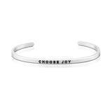 Happiness Series Customized Engraved Personalized Bangle Bracelet