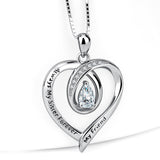 "Always My Sister Forever My Friend" Shinning Zircon Jewelry Necklace Charm Pendant with Chain