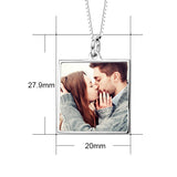 I'm Addicted to You -  14K Gold Personalized Color Photo &Text Necklace Adjustable 16”-20”