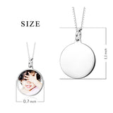 925 Sterling Silver Lovely Baby Color Photo Fashion Jewelry Necklace