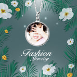 925 Sterling Silver Lovely Baby Color Photo Fashion Jewelry Necklace