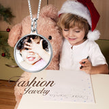 925 Sterling Silver Lovely Baby Color Photo Fashion Jewelry Necklace