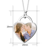 We're Soul Mates -10K/14K Gold Personalized Color Photo&Text Necklace Adjustable 16”-20”