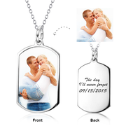 Hold You Tight - 10K/14K Gold Personalized Color Photo Customized Brand Pendant-White Gold/Yellow Gold/Rose Gold