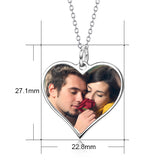 I Must Have You -10K/14K Gold Personalized Color Photo&Text Necklace Adjustable Chain-White Gold/Yellow Gold/Rose Gold