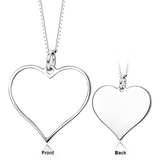 I Must Have You -10K/14K Gold Personalized Color Photo&Text Necklace Adjustable Chain-White Gold/Yellow Gold/Rose Gold