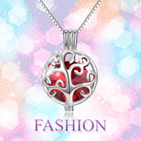 925 Sterling Silver Twelve Months Bithstones Life Tree Pendant Necklace