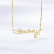 ♡sunny - Loving You-Copper/925 Sterling Silver Personalized Heart Name Necklace Adjustable 16”-20”