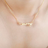 ♡sunny - Loving You-Copper/925 Sterling Silver Personalized Heart Name Necklace Adjustable 16”-20”