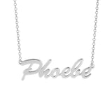 Phoebe - Copper/925 Sterling Silver Adjustable 18”-20” Personalized Classic Name Necklace