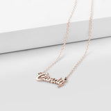 Candy - Shining Diamond -Copper/925 Sterling Silver Personalized Name Necklace Adjustable 16”-20”