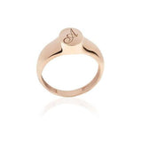 Copper/925 Sterling Silver Personalized Initial Ring