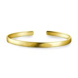 10K Gold Personalized Engravable Bangle-Medium