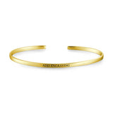 10K Gold Personalized Engravable Bangle -Small