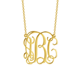 Copper Personalized  Monogram Necklace Adjustable 18”-20”