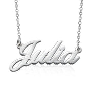 Julia - 10K/14K Gold Custom Name Necklaces Adjustable Chain 16”-20”