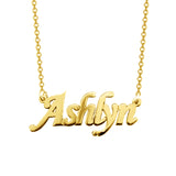 14K Gold Personalized Classic Name Necklace Adjustable 16”-20”