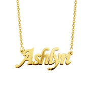 Ashlyn - 925 Sterling Silver Personalized Name Necklace Adjustable 18”-20”