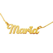 Maria - 925 Sterling Silver Personalized Name Necklace Adjustable 16”-20”