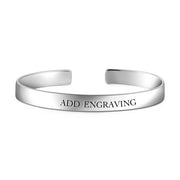 14K Gold Personalized Engravable Bangle -Large