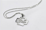 925 Sterling Silver Personalized Adjustable 16”-20”  Cross Necklace