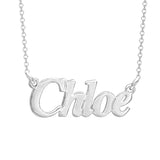 925 Sterling Silver Personalized Name Necklace Adjustable 16”-20”