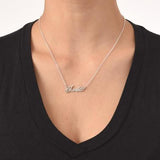 925 Sterling Silver Personalized Tiny Name Necklaces Adjustable Chain 16”-20”