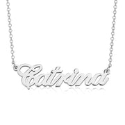 Catrina - 925 Sterling Silver Personalized Classic Name Necklace Adjustable Chain 16”-20"