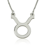 Taurus Zodiac 925 Sterling Silver Personalized Engraved Necklace Adjustable 18”-20”