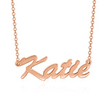 Katie - Adjustable Chain 925 Sterling Silver Personalized Name Necklace