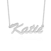 Katie - Adjustable Chain 925 Sterling Silver Personalized Name Necklace