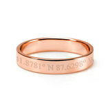 Copper/925 Sterling Silver Personalized Coordinate Ring