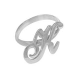 Copper/925 Sterling Silver Personalized Initial Ring