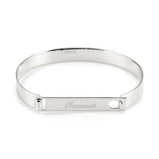 925 Sterling Silver Personalized Engravable Bar Bracelet