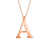 925 Sterling Silver Personalized Initial Necklace Adjustable 16”-20”